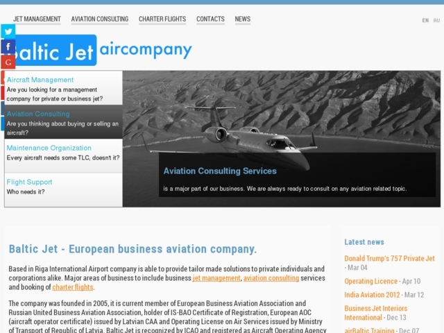 Baltic Jet Aircompany, SIA